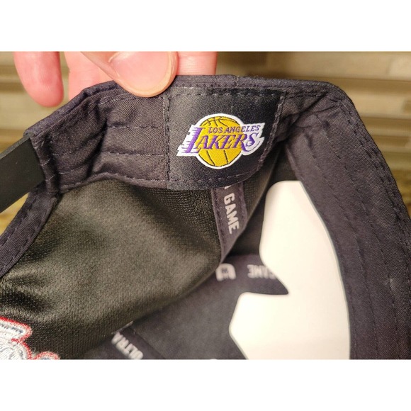 Los Angeles Lakers Hat Ultra Game Cap Adjustable LA NBA Basketball Black - Picture 11 of 16